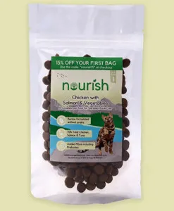 Nourish Grain Free Chicken with Salmon & Vegetables Sterilised
