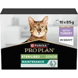 Purina Pro Plan Sterilised Senior with Turkey in Gravy