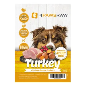 4PAWSRAW Grain Free Turkey Sweet Potato & Cranberry