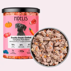 FIDELIS Pork with Buckwheat, Pumpkin and Blueberries