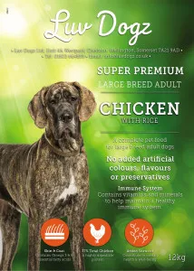 Luvdogz Super Premium Large Breed Adult Chicken With Rice