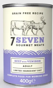 Seven Adult Beef & Venison Tins