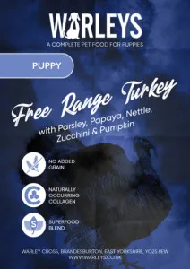 Warleys Superfoods Puppy Free Range Turkey