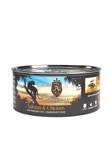 Ambrosia Senior, Light, Sterilized Salmon & Chicken