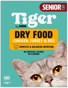 ASDA Tiger Senior Cat With Chicken, Turkey & Rice