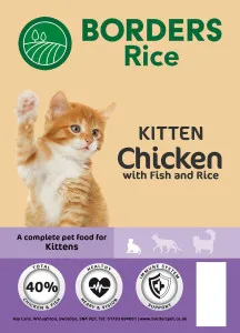 Borders Pet Foods Kitten Chicken With Fish & Rice