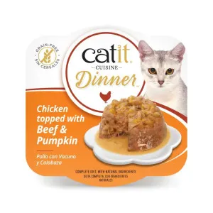 Catit Chicken Dinner Topped With Beef & Pumpkin