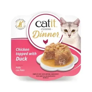 Catit Cuisine Chicken Dinner Topped With Duck