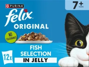 Felix Original Senior Fish Selection in Jelly