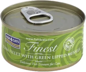 Fish 4 Cats Tuna Fillet with Green Lipped Mussel
