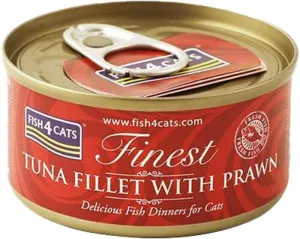 Fish 4 Cats Tuna Fillet with Prawn