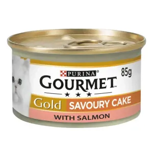 Gourmet Gold Savoury Cake with Salmon