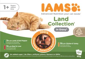 IAMS Wet Food Adult Land Collection in Gravy