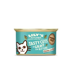 Lily's Kitchen Tasty Cuts in Gravy for Kittens Chicken with Fish