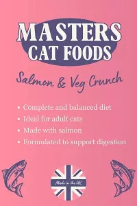 Masters Dog Foods Salmon & Veg Crunch For Cats