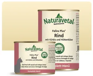 Naturavetal Felins Plus Beef With Squash & Cottage Cheese