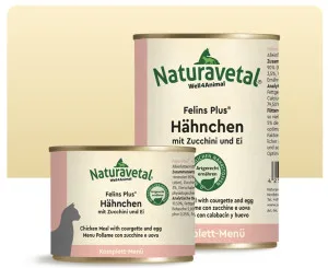 Naturavetal Felins Plus Chicken With Courgette & Egg