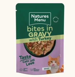 Natures Menu Bites in Gravy with Turkey