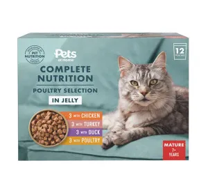 Pets at Home Complete Nutrition Mature +7 Poultry Selection in Jelly