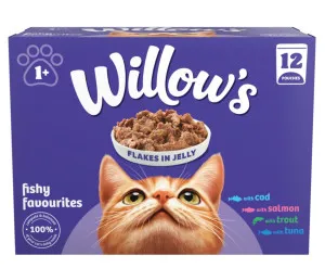 Pets at Home Willow's Fishy Favourites Flakes in Jelly