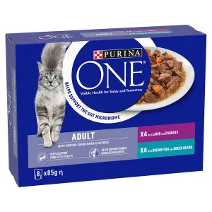 Purina ONE Adult Mini Fillets Ocean Fish and Lamb