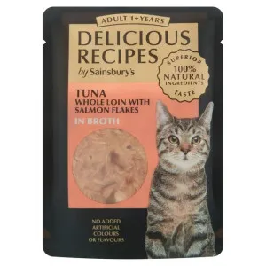 Sainsbury's Delicious Recipes Tuna Whole Loin with Salmon Flakes in Broth 1+ Years Adult