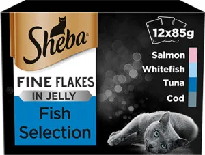 Sheba Fine Flake Fish Collection in Jelly