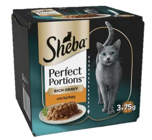 Sheba Perfect Portions Rich Gravy with Turkey
