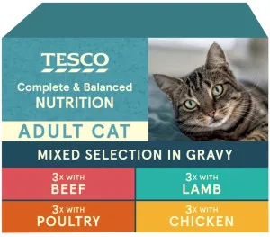Tesco Adult Mixed Selection in Gravy