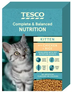 Tesco Kitten with Chicken & Rice