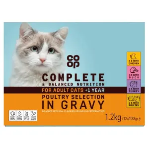 The Co-operative Poultry Selection in Gravy for Adult Cats