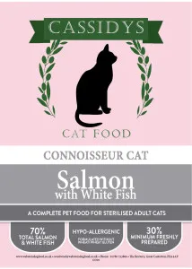 Websters Connoisseur Cat Food Salmon & White Fish