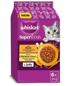 Whiskas Superfoods with Duck Rich in Chicken Liver