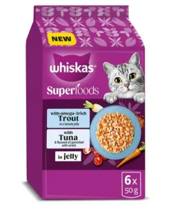 Whiskas Superfoods with Trout & Tuna in Jelly