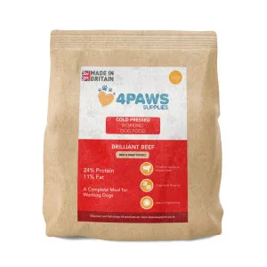 4PAWS Supplies Working Dog Cold Pressed Brilliant Beef