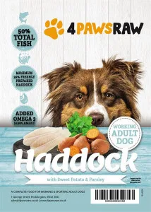 4PAWSRAW Grain Free Haddock, Sweet Potato With Parsley