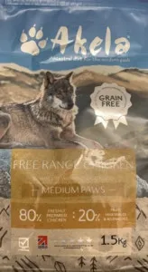 Akela 80:20 Free-Range Chicken Complete Working Dog/Puppy Food