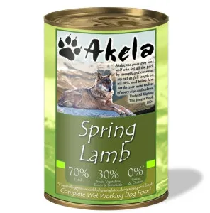Akela Grain-Free Complete Wet Working Dog 70% Lamb