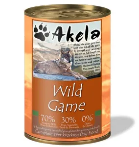 Akela Grain-Free Complete Wet Working Dog Wild Game 70:30