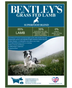 Bentley's Grass Fed Lamb Superfood Blend