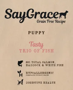 Brown's Natural Pet Store SayGrace Grain Free Puppy Tasty Trio Of Fish