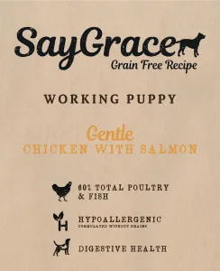 Brown's Natural Pet Store SayGrace Grain Free Working Puppy Gentle Chicken With Salmon