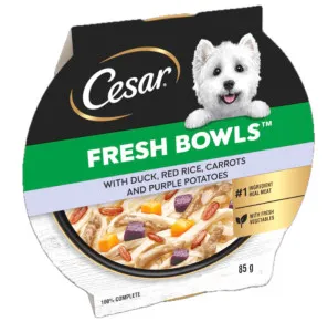 Cesar Fresh Bowl Adult with Duck, Red Rice, Potato in Gravy