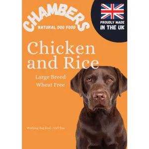 Chambers Pet Natural Wheat Free Large Breed Adult Chicken and Rice