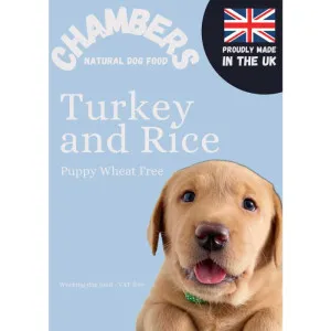 Chambers Pet Natural Wheat Free Turkey and Rice for Puppies