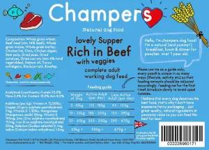 Champers Rich in Beef