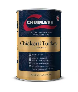 Chudleys Working Chicken rich in Turkey with Liver