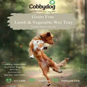 Cobbydog Lamb & Vegetables Tray