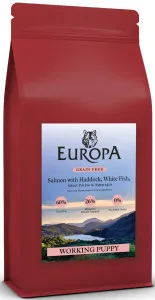 Europa 60/40 Puppy Salmon with Haddock & Blue Whiting Sweet Potato and Asparagus