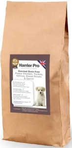 Harrier Pro Pet Foods Gourmet Grain Free Chicken, Sweet Potato, Carrots and Peas Puppy